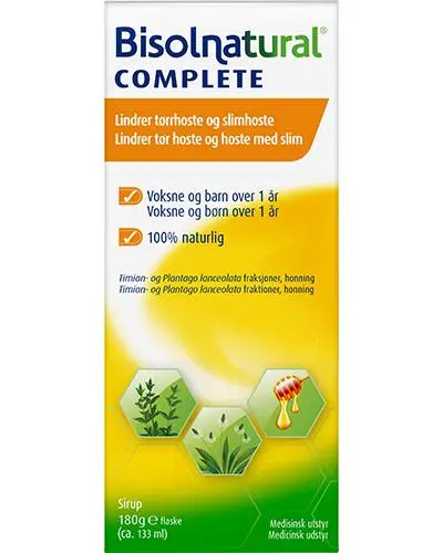 Bisolnatural Complete hostesirup 133 ml