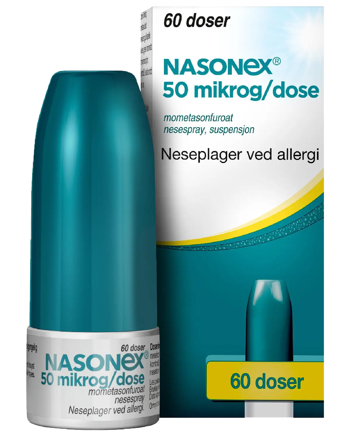 50 mcg/dose nesespray