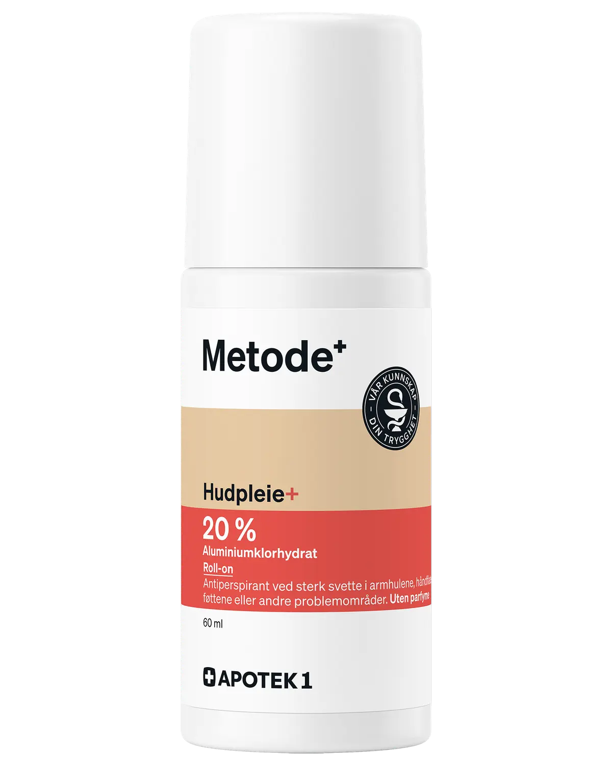 Metode aluminiumklorhydrat 20 % antiperspirant roll-on 60 ml
