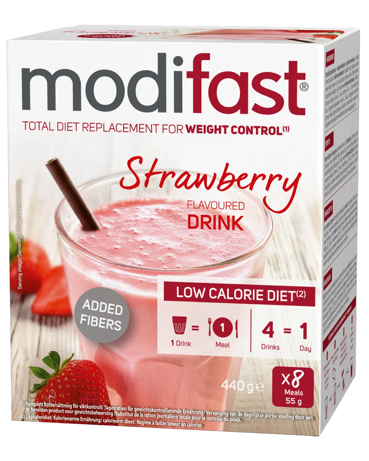 Modifast LCD shake med jordbærsmak 8x55 g