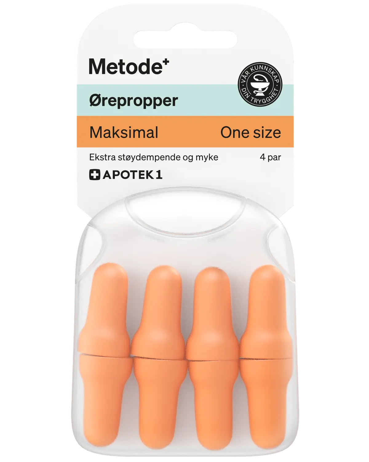 Metode ørepropper maksimal 4 par