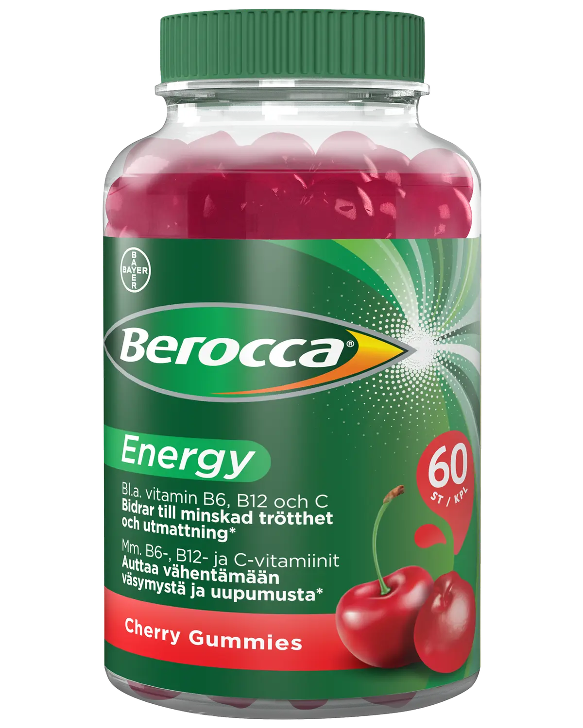 Berocca Energy gummies kirsebær 60 stk
