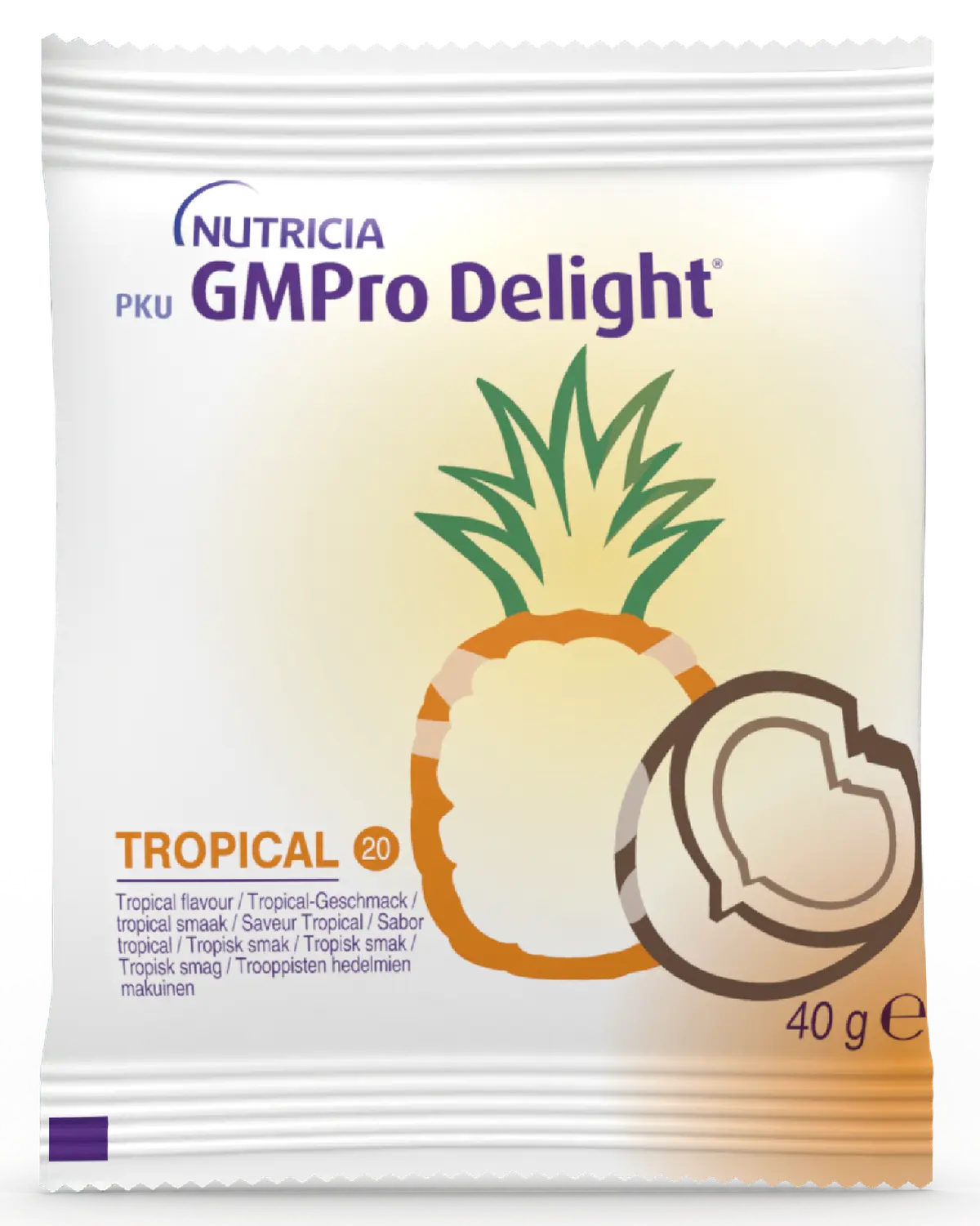 PKU GMPro Delight 20 pulver tropisk smak 30x40 g