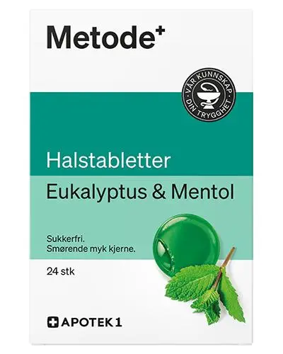 Metode halstabletter eukalyptus og mentol 24 stk