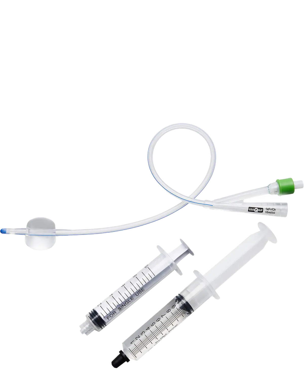 UnoQuip Care Foley silikon kateter prefylt, CH14 5 stk