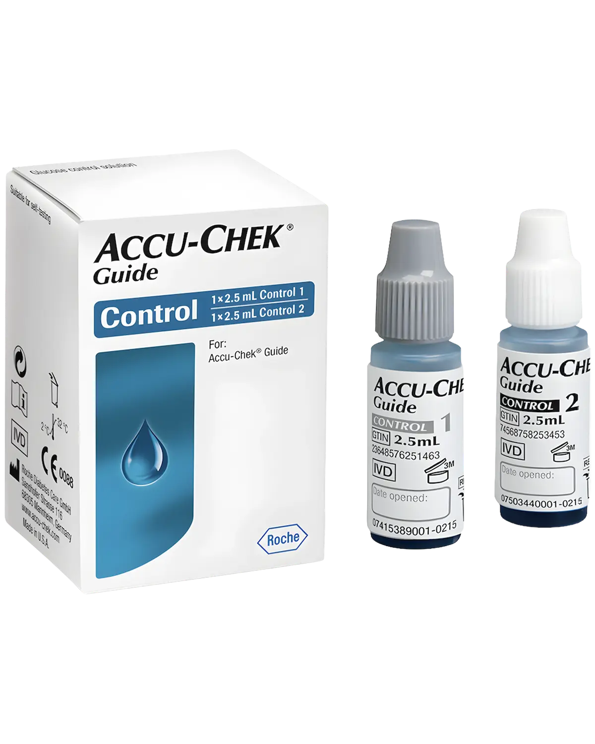 Accu-Chek Guide kontroll 1 sett