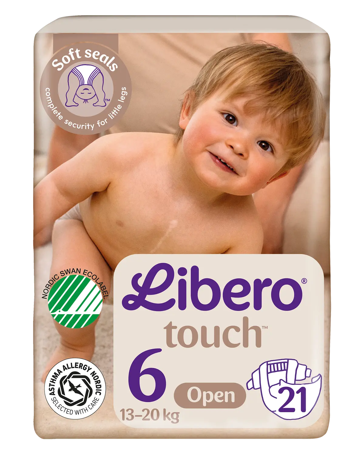 Touch 6 åpne bleier 13-20kg