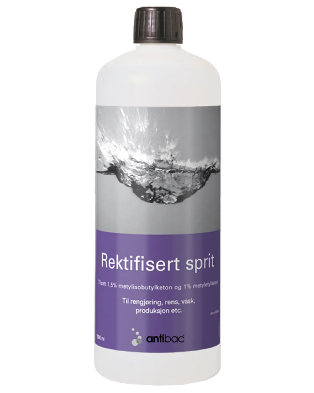 Antibac rektifisert sprit 96% m/MIBK + MEK 1 L