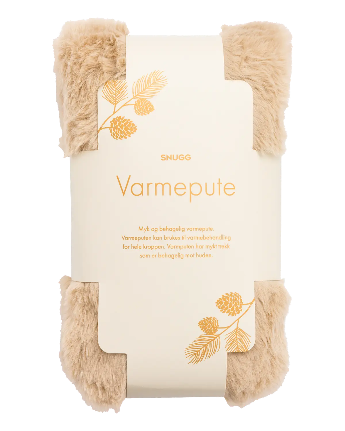 Snugg varmepute fuskepels beige 1 stk