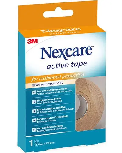Nexcare Active gnagsårteip 2,5cmx4,5m 1 stk