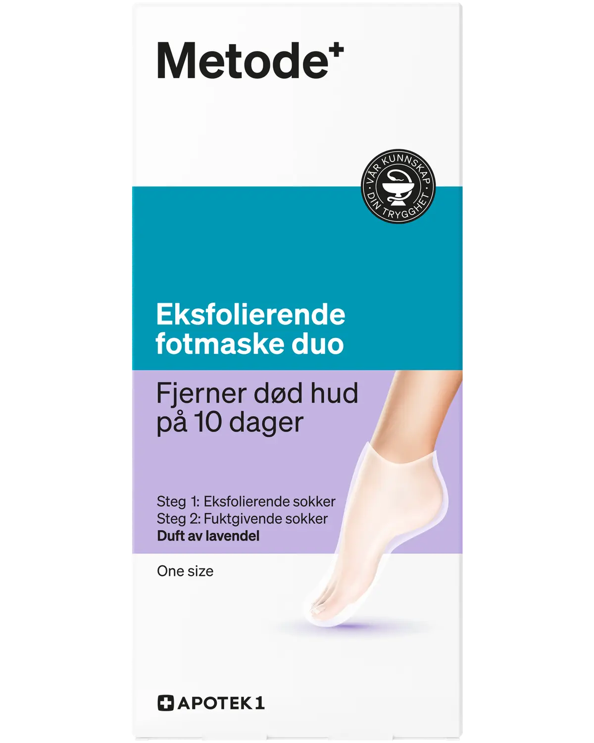 Metode fotmasker silkemyke føtter 2 par