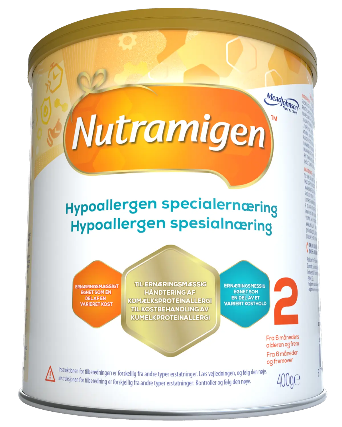 2 hypoallergen spesialnæring pulver