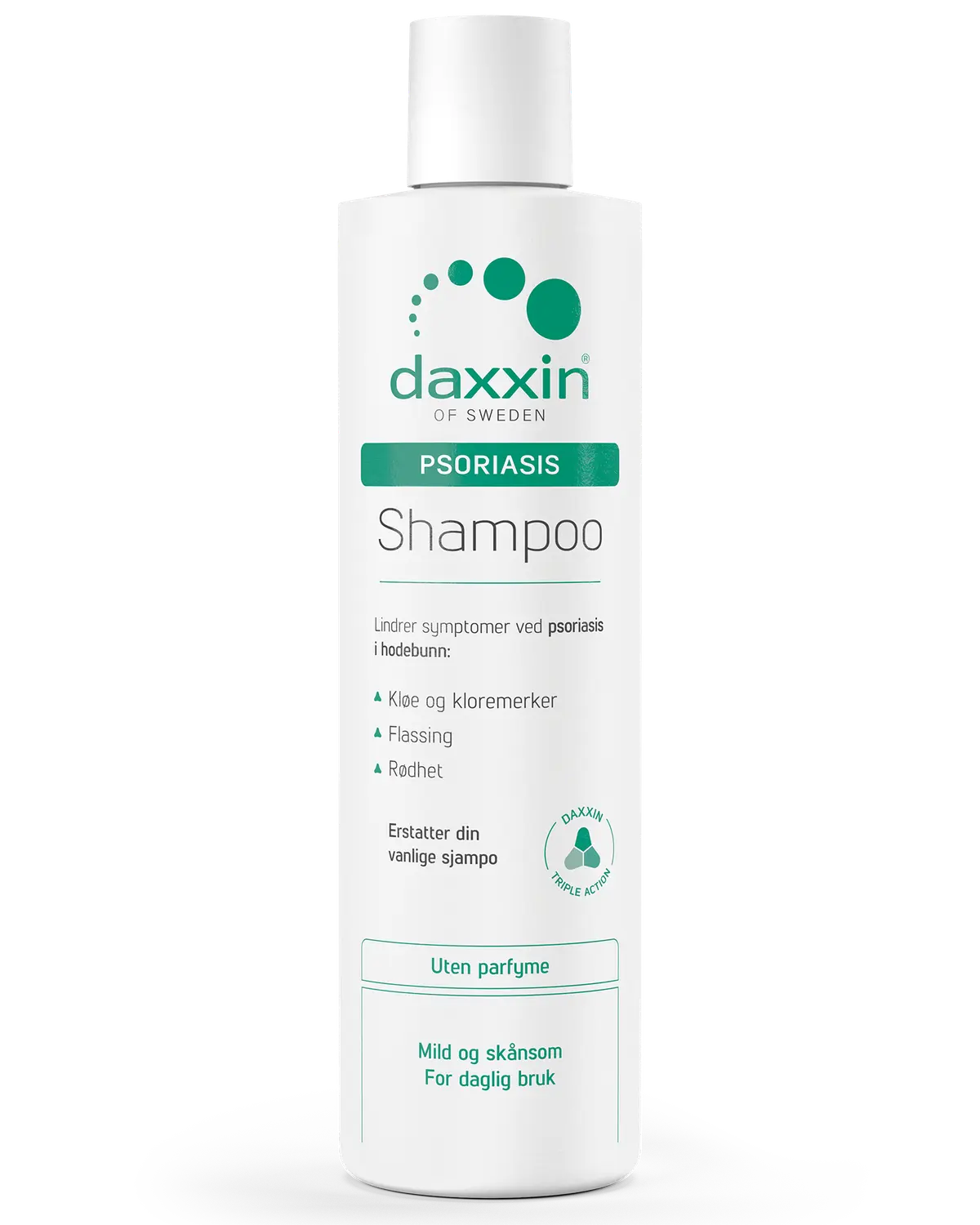 Daxxin sjampo mot psoriasis uten parfyme 300 ml