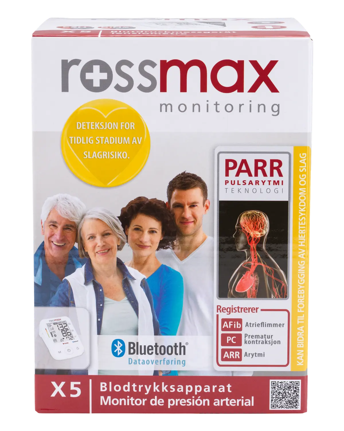 Rossmax blodtrykksapparat X5 BT overarm 1 stk