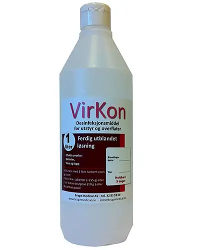 Virkon blandeflaske for desinfeksjonsmiddel 1 L 1 stk