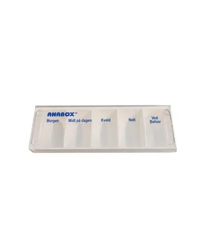 Anabox dagsdoseringseske hvit 1 stk
