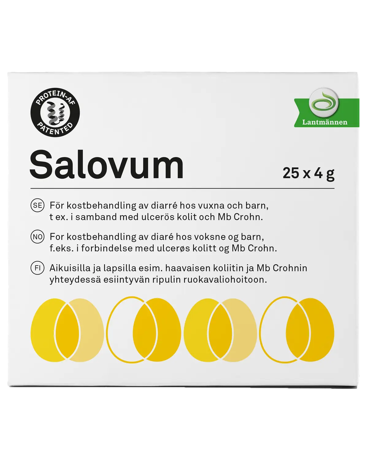 Salovum eggeplommepulver 25x4 g