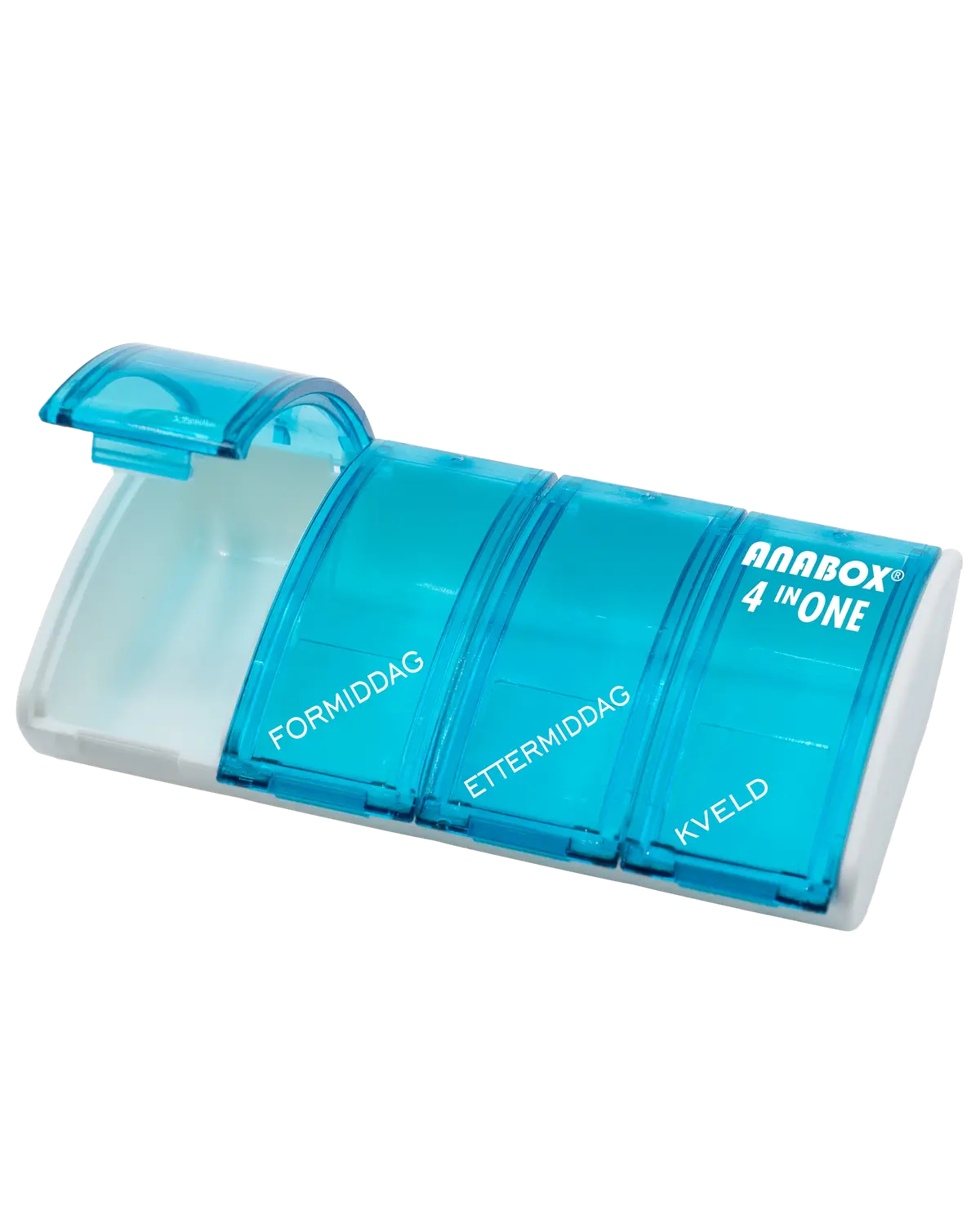 Anabox 1 x 4 dagsdoseringseske blå 1 stk