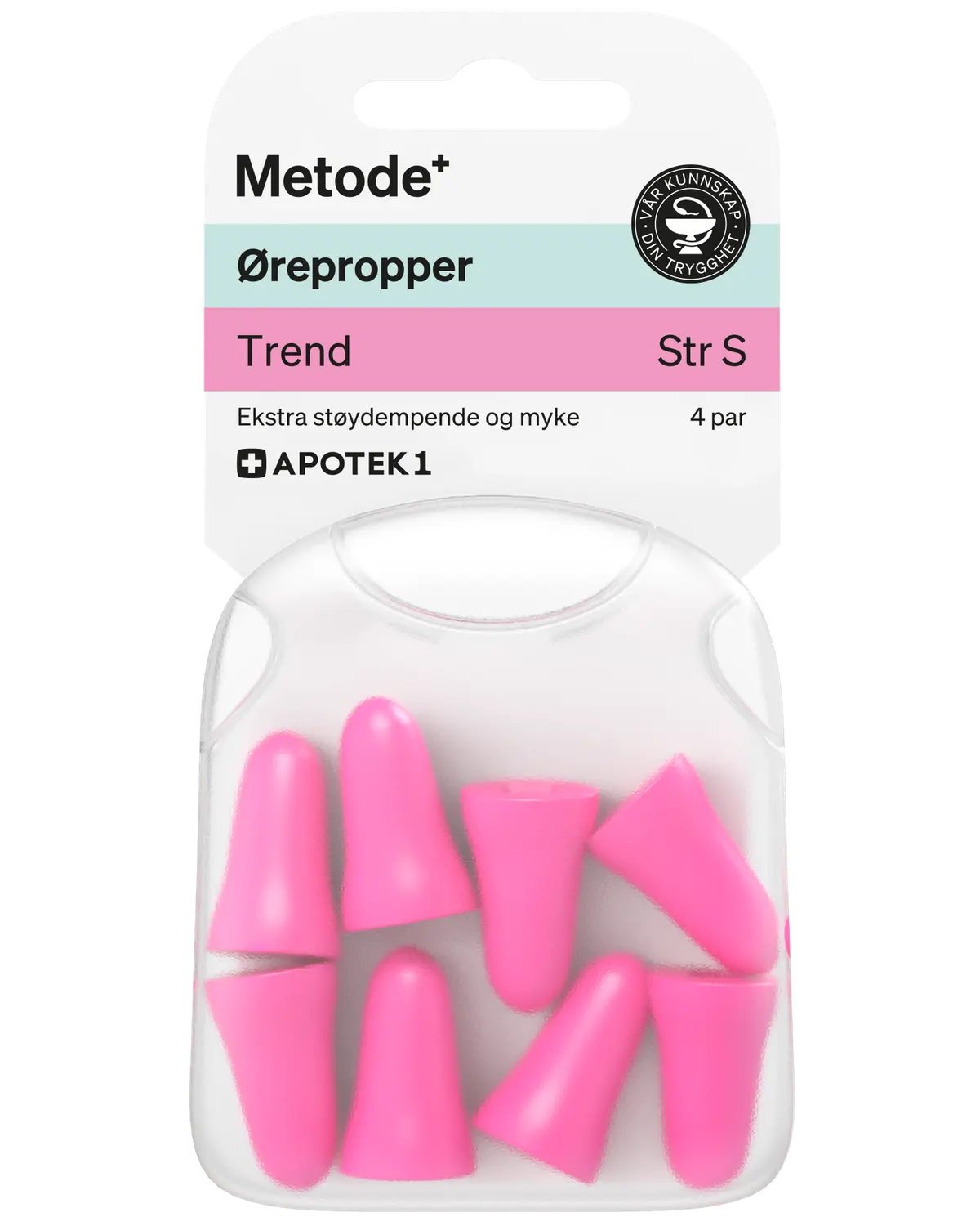 Metode ørepropper trend størrelse S 4 par