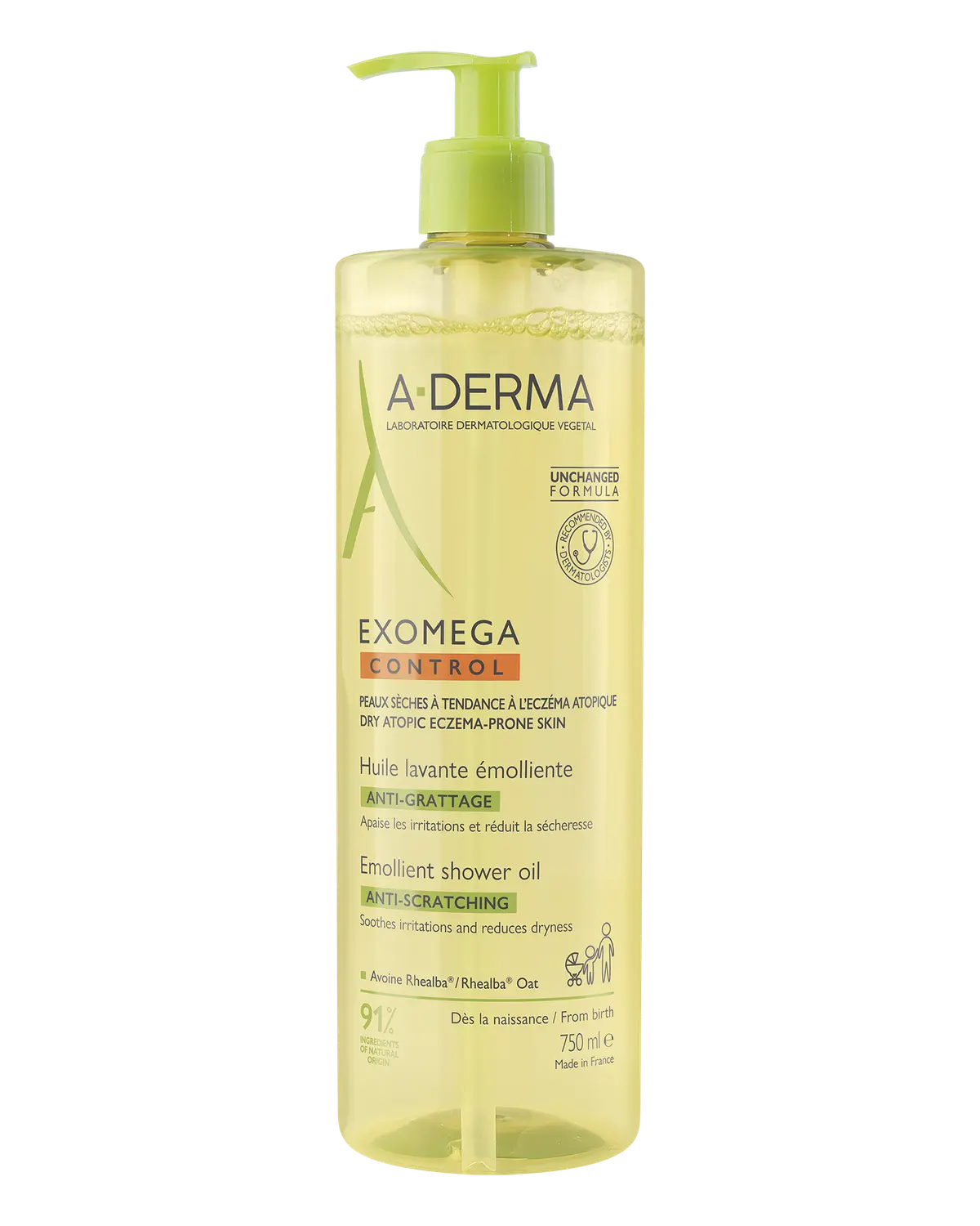 A-Derma Exomega Control dusjolje 750 ml