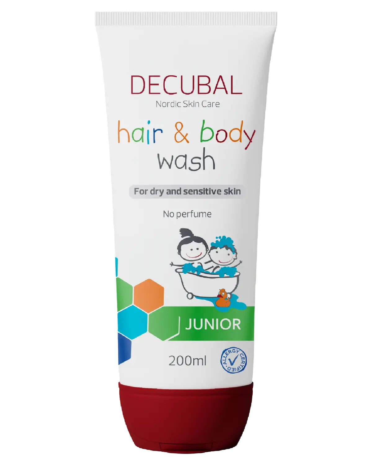 Decubal Junior hår- og kroppsvask 200 ml