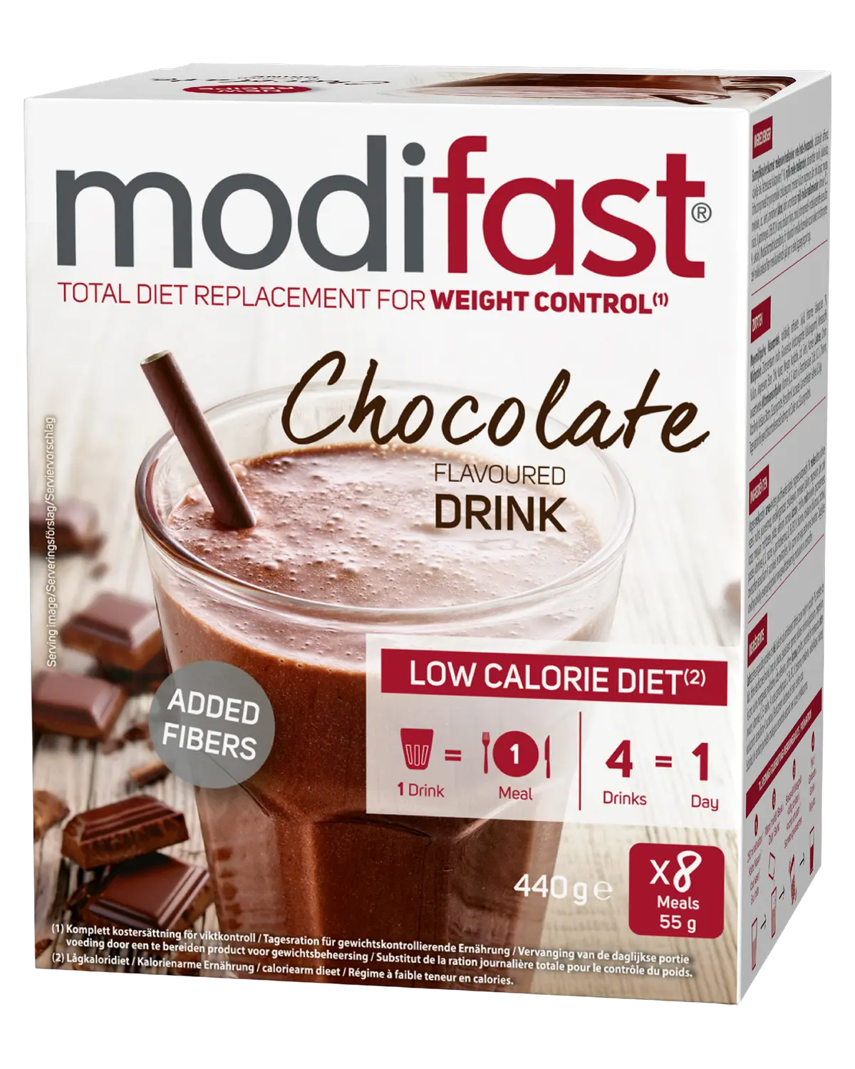 Modifast LCD shake med sjokoladesmak 8x55 g