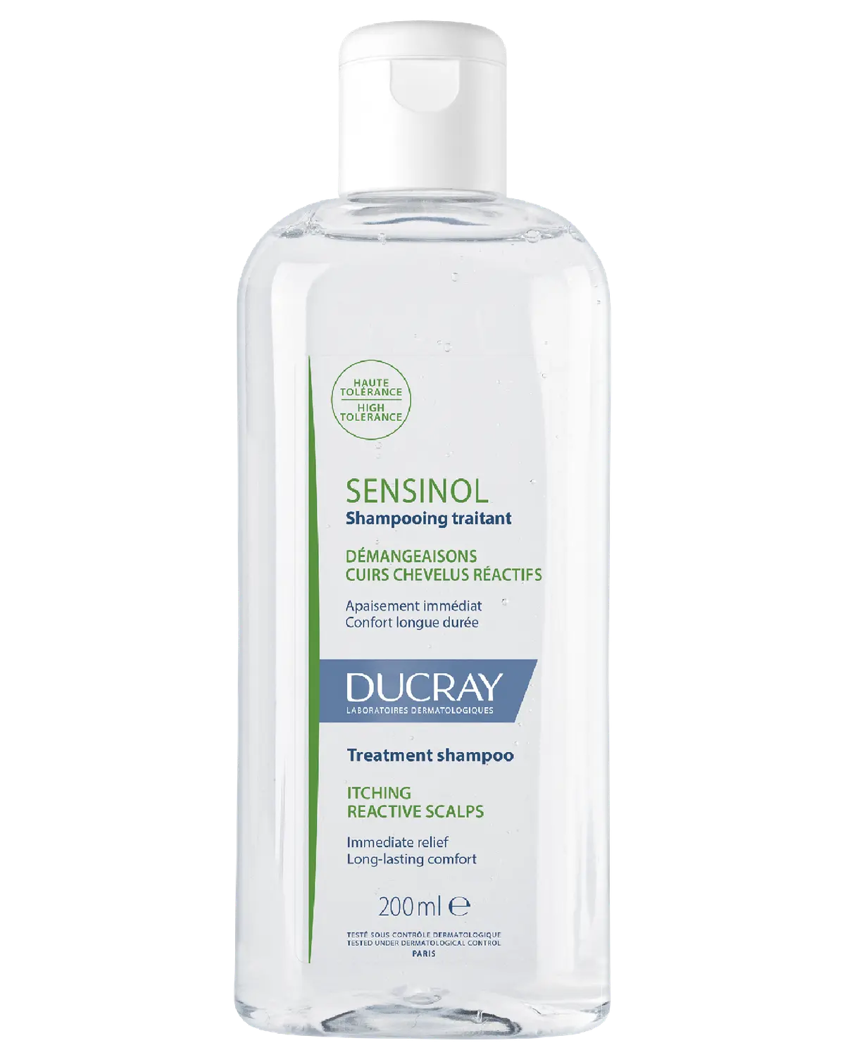 Ducray Sensinol sjampo ved kløe og sensitiv hodebunn 200 ml
