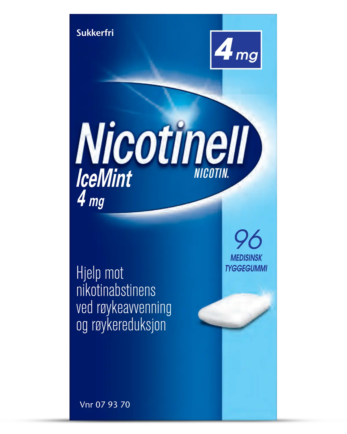 Nicotinell 4mg tyggegummi icemint 96 stk