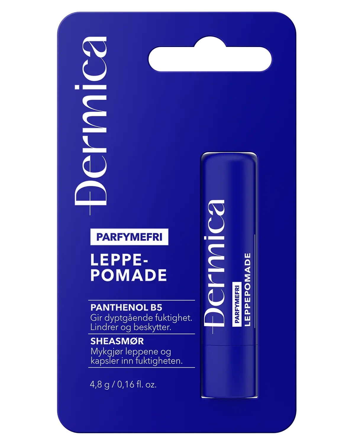 Dermica leppepomade parfymefri 4,8 g