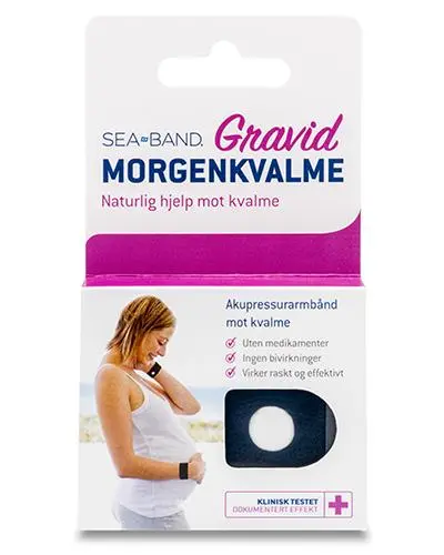 Sea-Band armbånd mot morgenkvalme/kvalme 1 par