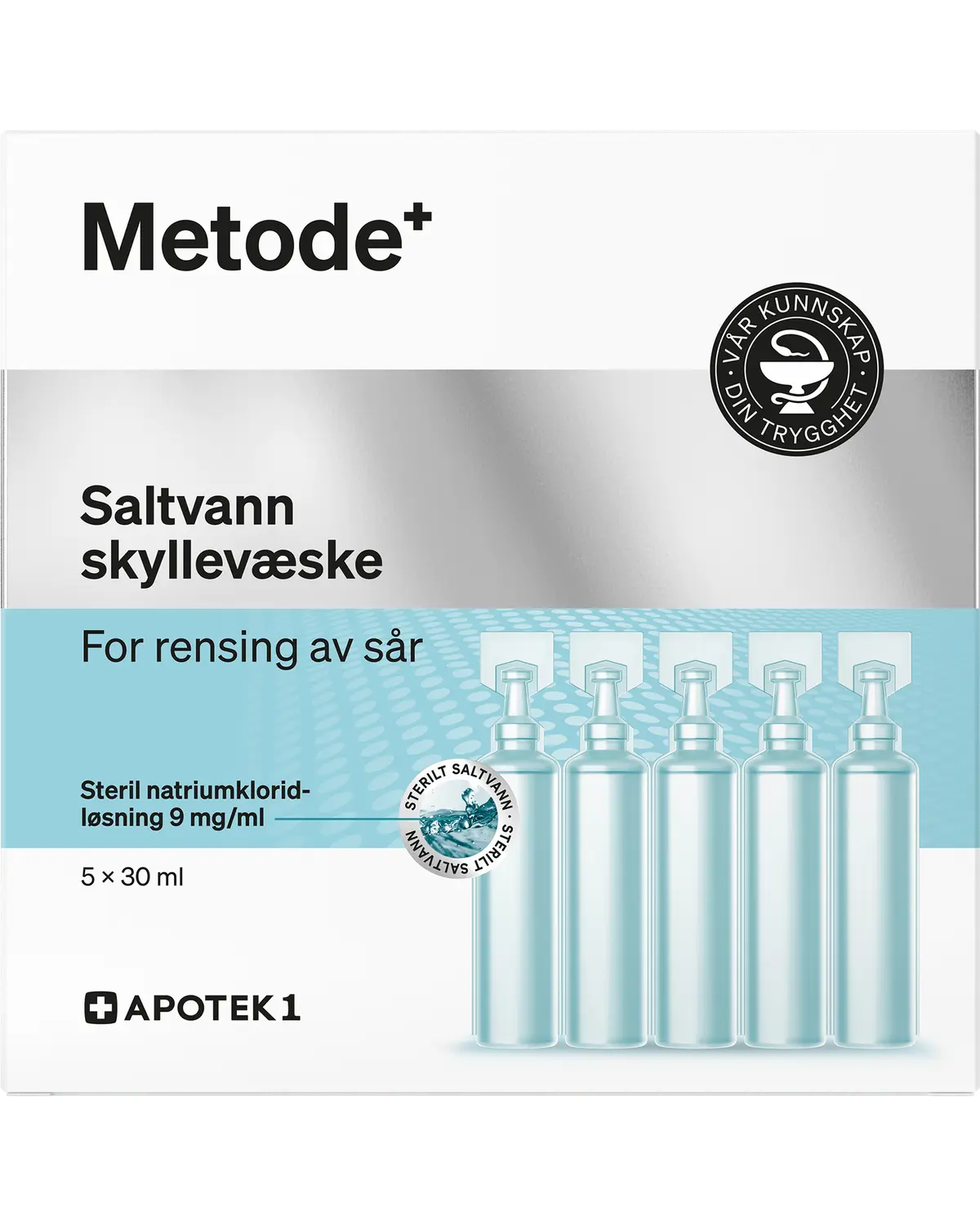 Metode saltvann skyllevæske 9 mg/ml 5x30 ml