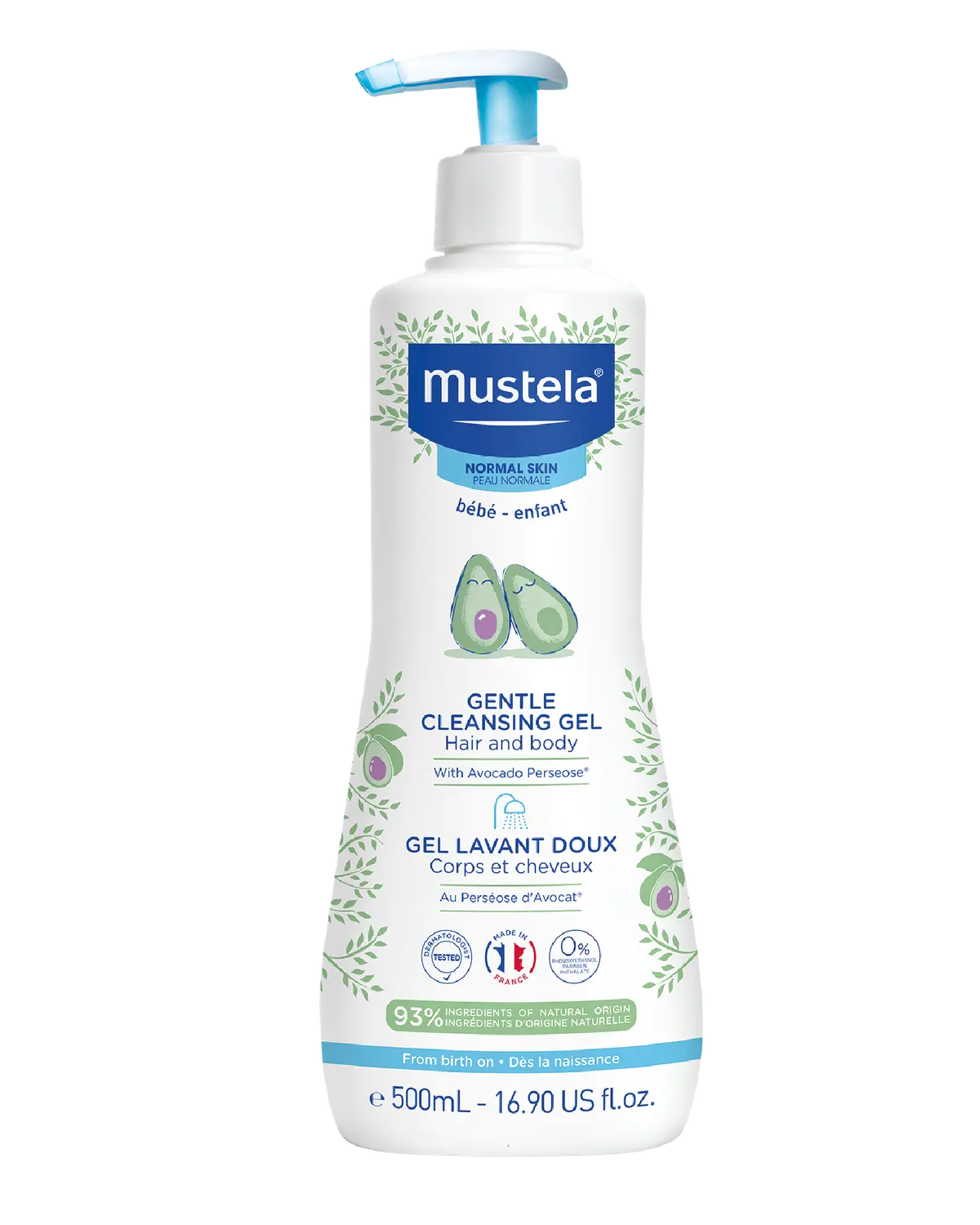 Mustela Gentle vaskegel 500 ml