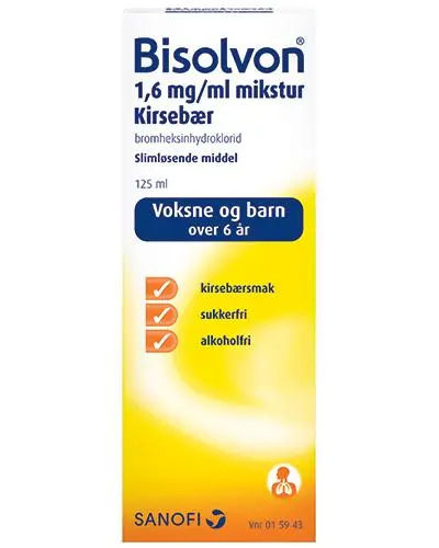 1,6 mg/ml mikstur kirsebærsmak