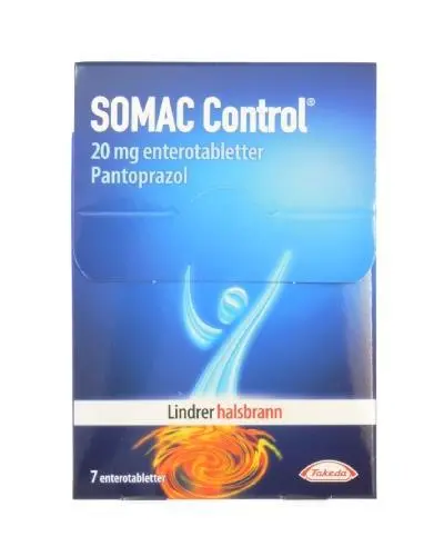 Somac Control 20 mg enterotabletter 7 stk