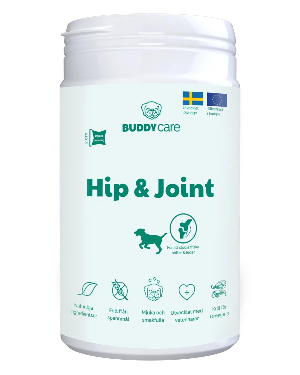 Buddy Hip & Joint tyggebiter tilskuddsfôr til hund 150 g
