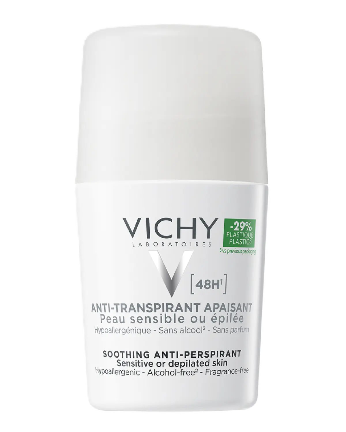 Vichy 48H Soothing Deo antiperspirant uten parfyme 50 ml