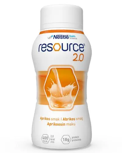 Resource 2.0 næringsdrikk aprikos 4x200 ml