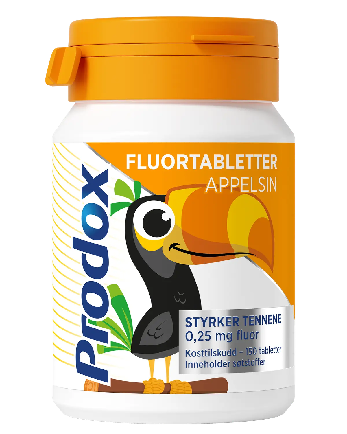 Prodox fluortabletter 0,25 mg appelsin 150 stk