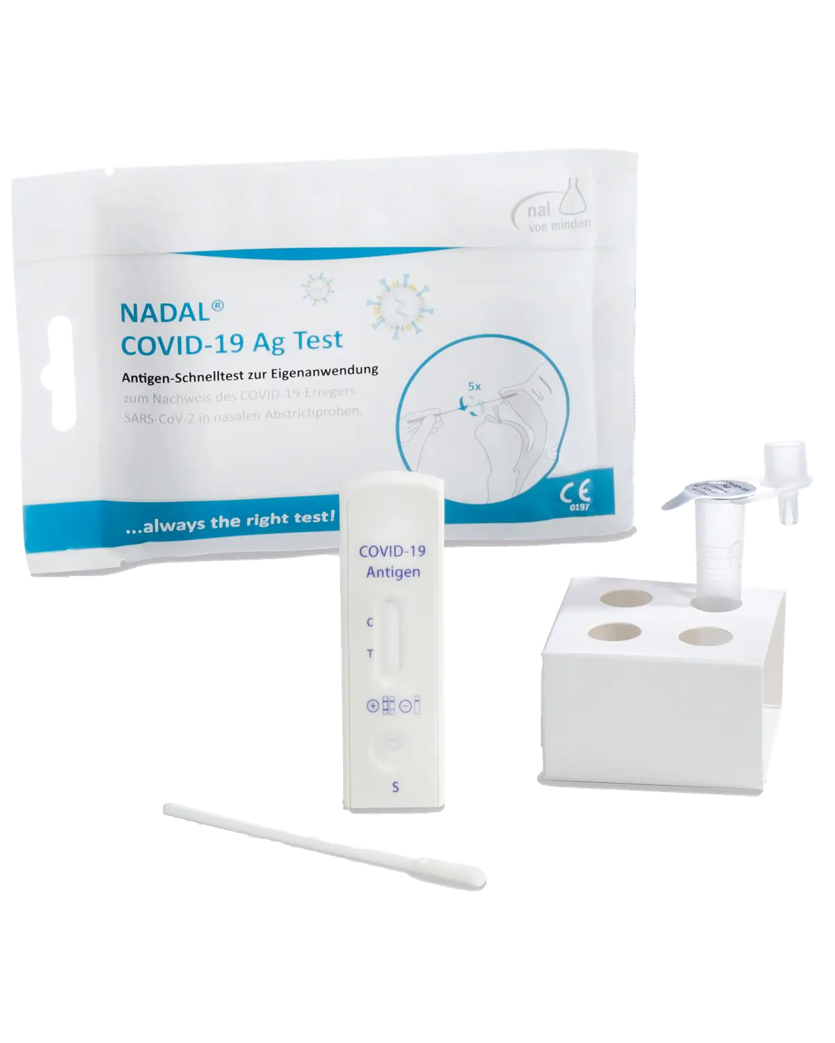 Nadal covid-19 antigen selvtest for koronainfeksjon (SARS-CoV-2) 1 stk