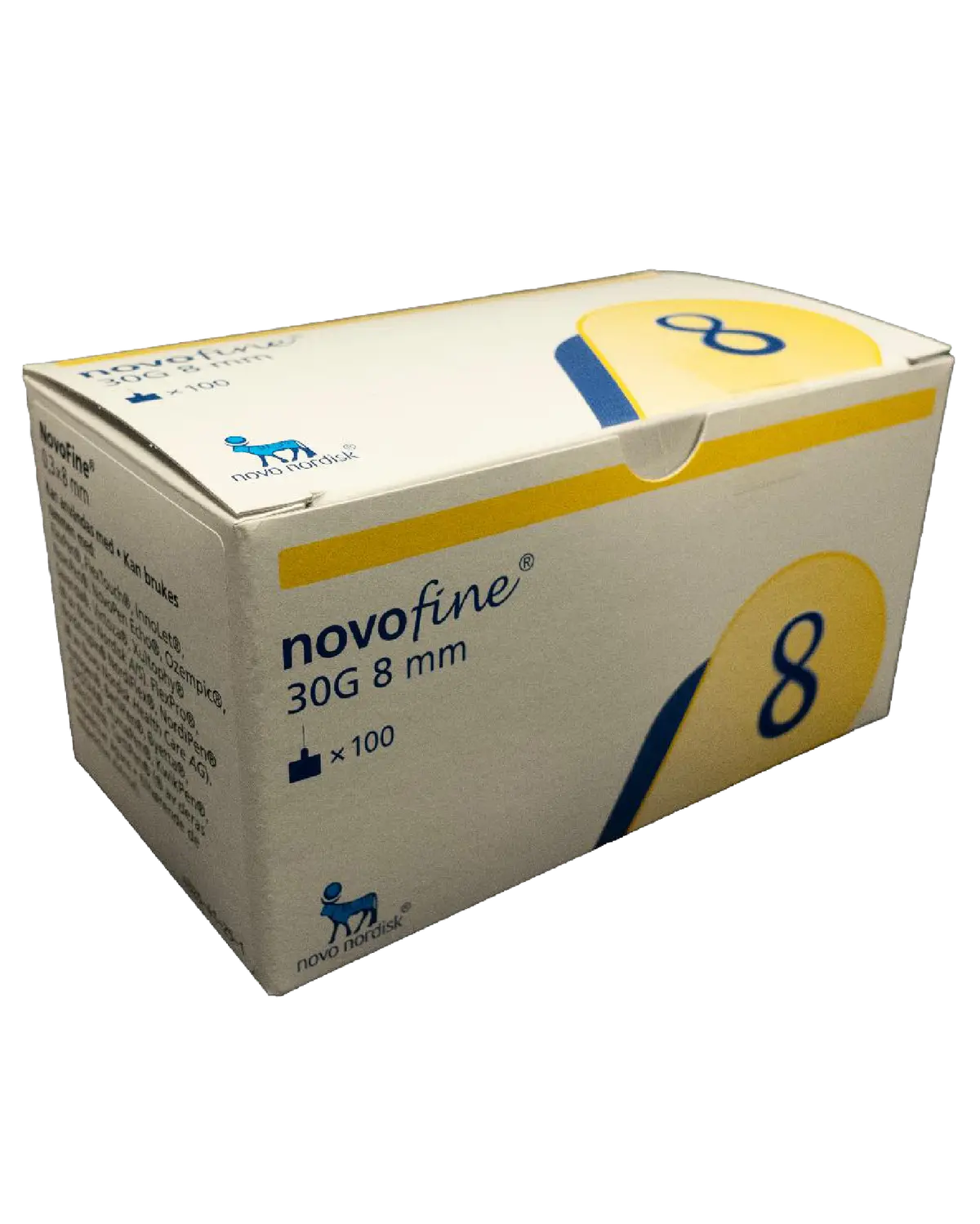 NovoFine nåler 30G 8 mm 100 stk