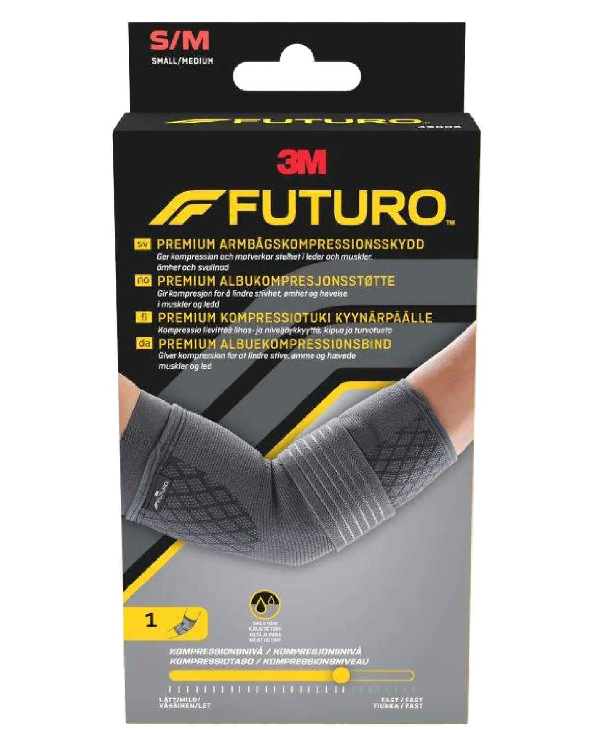 Futuro Premium kompresjonsalbuestøtte S/M 1 stk
