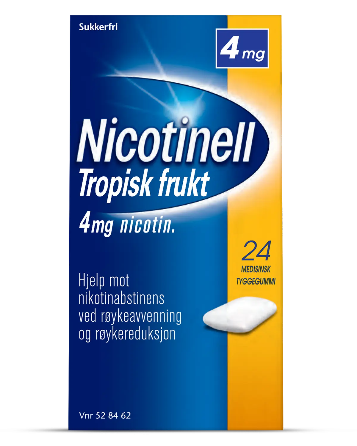 Nicotinell 4mg tyggegummi tropisk frukt 24 stk
