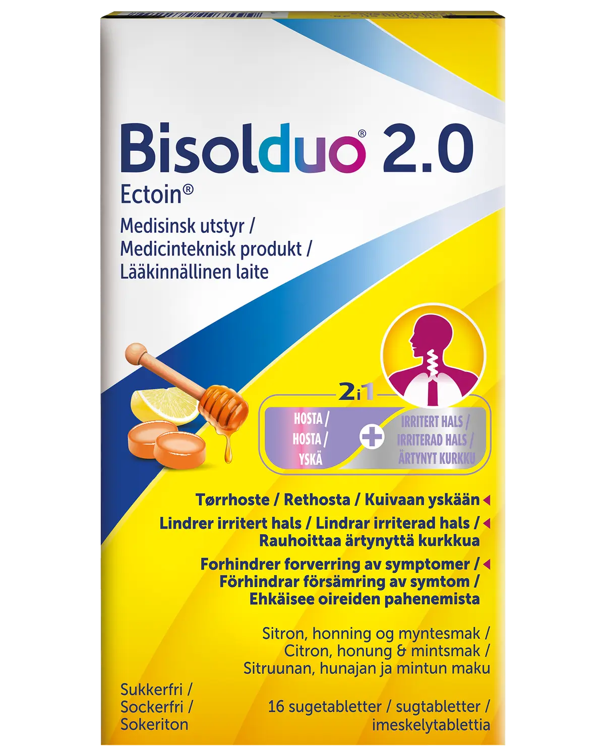 Bisolduo 2.0 sugetabletter 16 stk