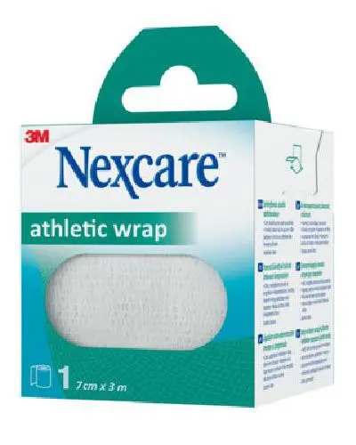 Nexcare Athletic Wrap støttebandasje 7,5cmx3m hvit 1 stk