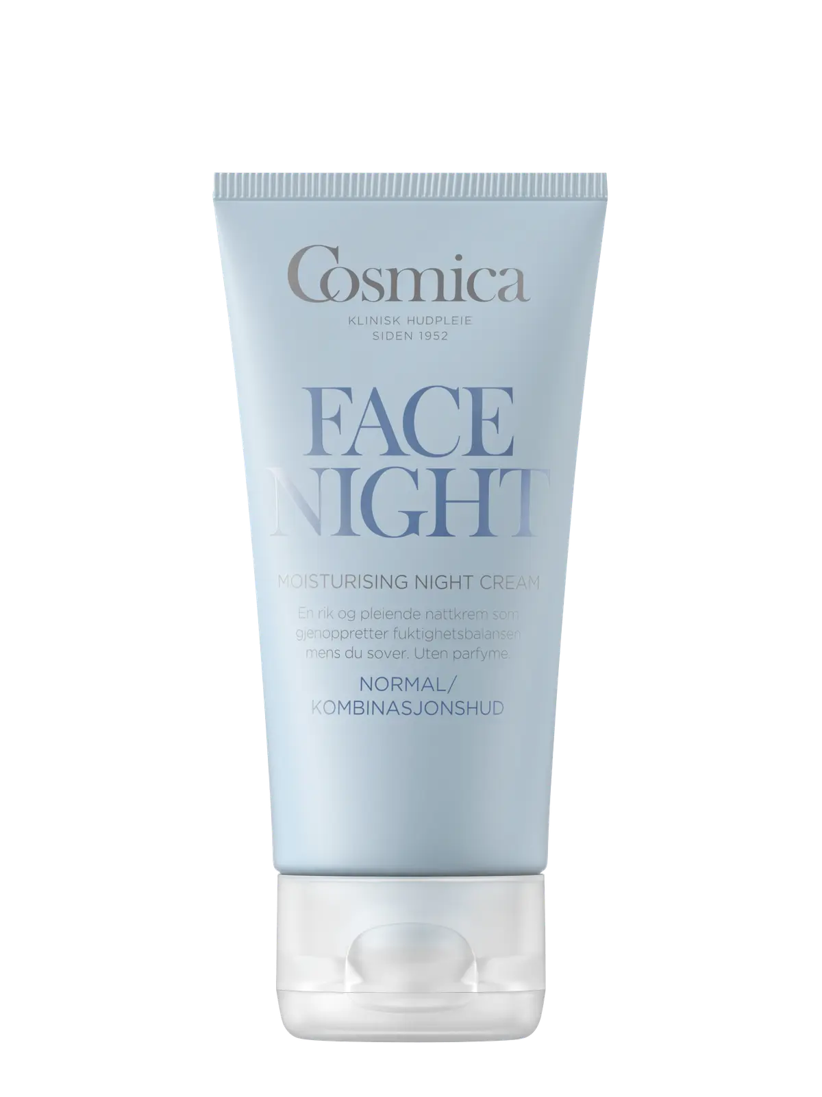 Cosmica Face Moisturising nattkrem normal/kombinert 50 ml