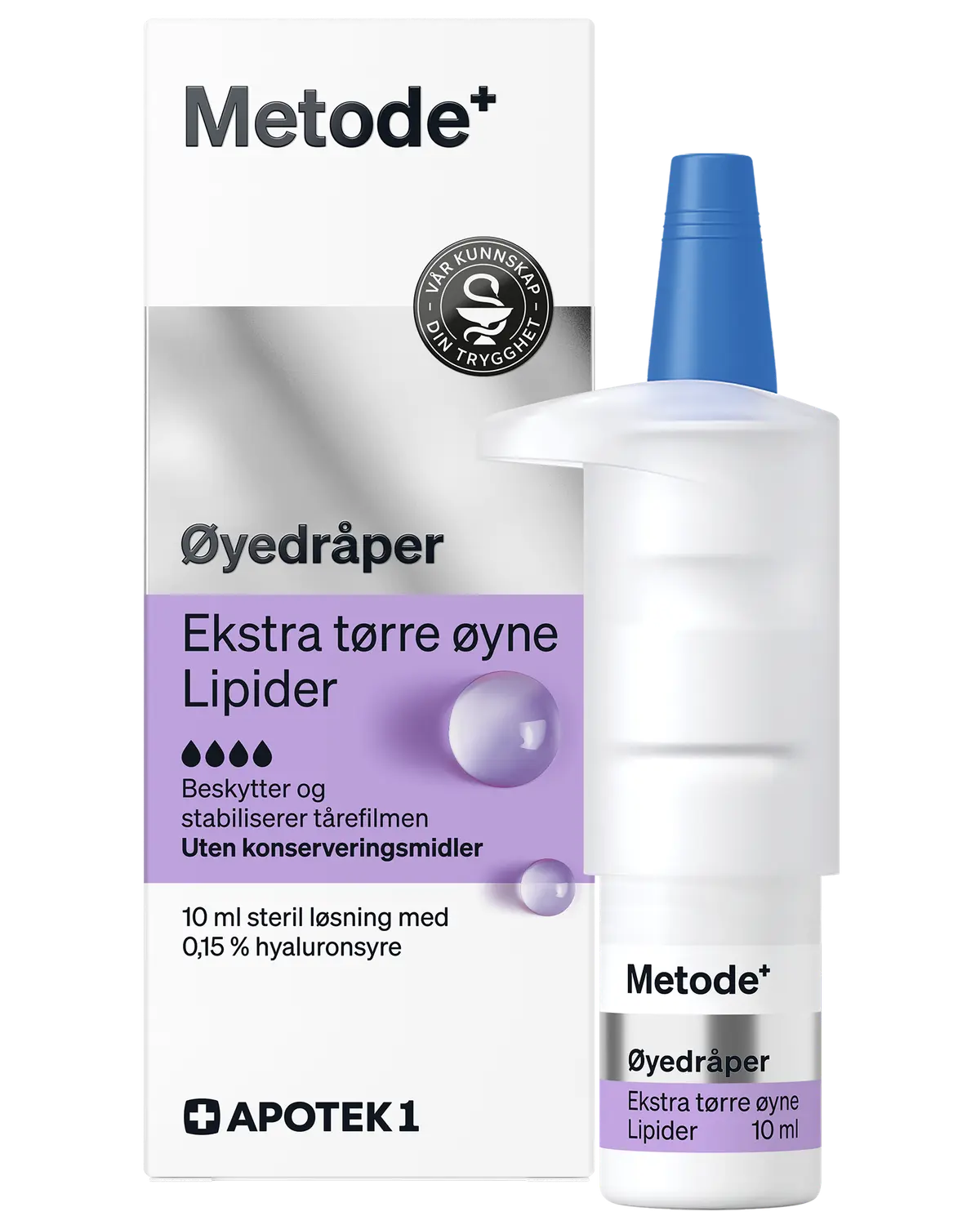 Metode Ekstra tørre øyne øyedråper med lipid 10 ml
