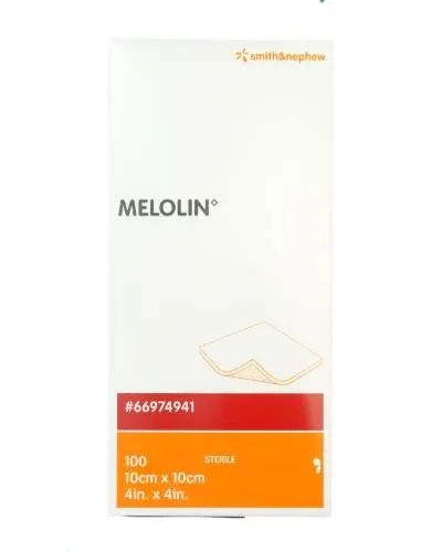 Melolin kompress 10 x 10 cm steril 100 stk