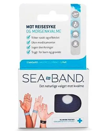 Sea-Band akupressurarmbånd standard 1 par