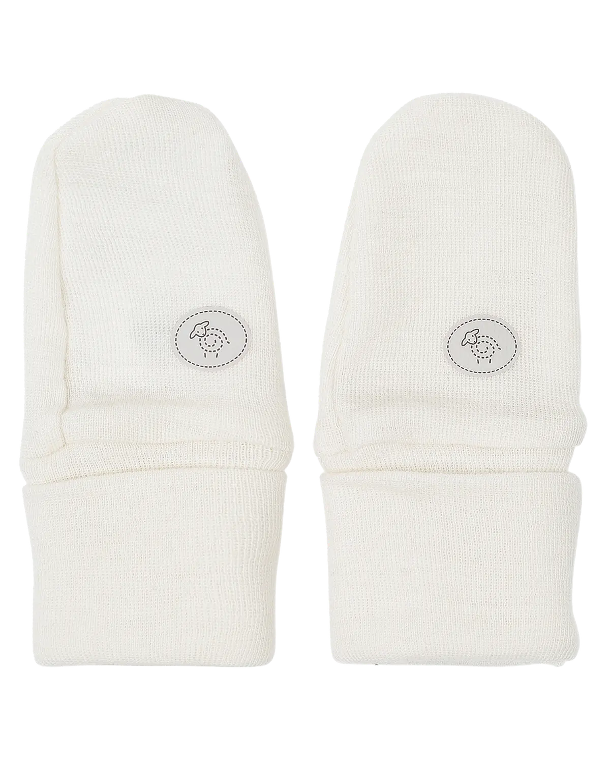 Lillelam klorevotter i 100% merinoull til nyfødte 1 par