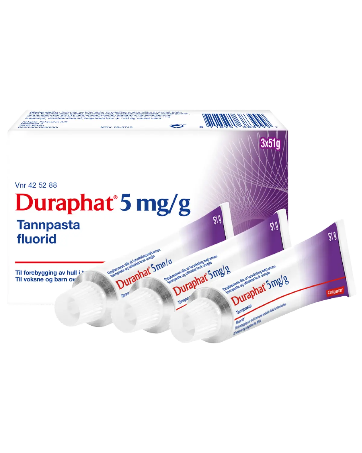 Reseptfri 5mg/g tannpasta